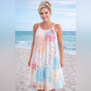 Indigo Soul Coral Reef Coverup Dress